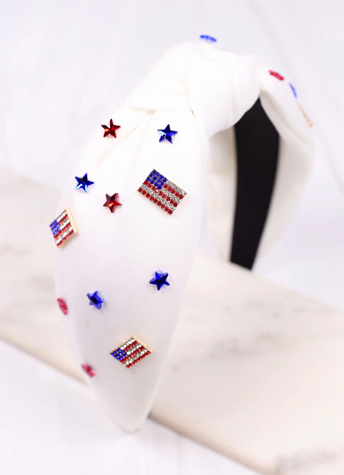 USA Party Headband WHITE | Caroline Hill