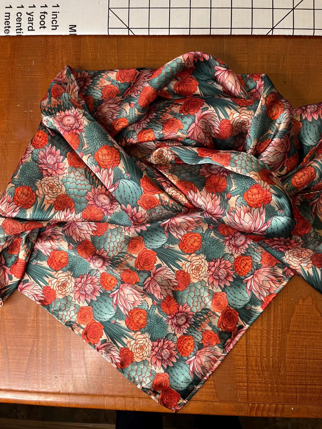 Cactus Succulent Print Wranglin Rag Cowboy Scarf Wild Rag - Etsy | Etsy (US)