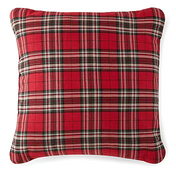 North Pole Trading Co. Plaid Square Throw Pillow, Color: Red Plaid - JCPenney | JCPenney