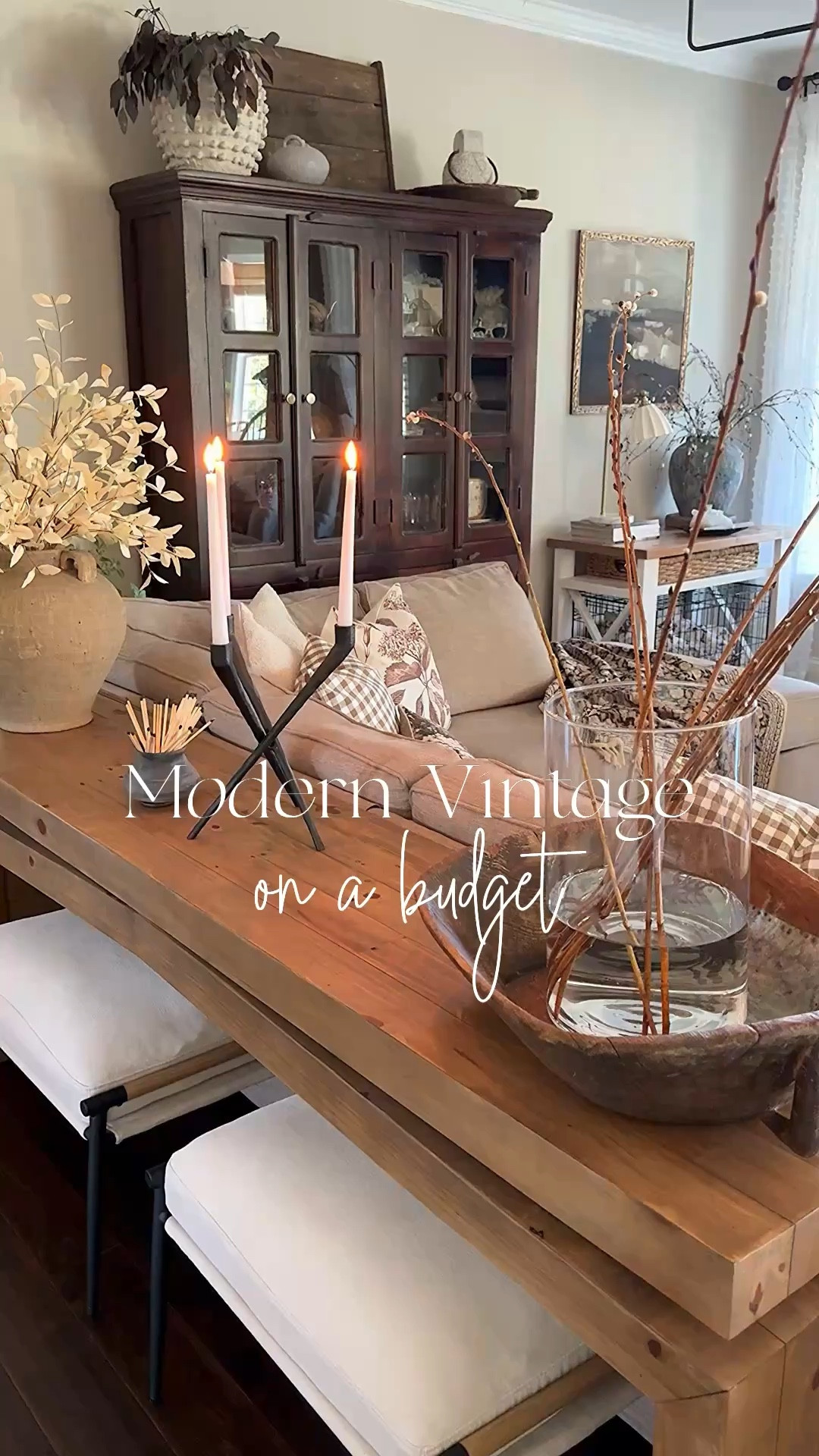 Modern Vintage Finds!!

I love combining the two to create a warm and cozy home.

Vintage inspired runner, console table, ottomans, vintage wood bowl, vintage wood cutting board, black candelabra, glass cylinder, pussy Willow, taupe vase, spring stems, dried hydrangeas, cream hops, antique brass doorknob, vintage basket, woven storage boxes, vintage inspired magnifying glass, vintage candle snuffer, small vintage clay pot, brown eucalyptus, pruning shears



#LTKstorytime #LTKHome #LTKSeasonal