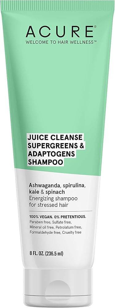 ACURE Juice Cleanse Supergreens & Adaptogens Shampoo | 100% Vegan | Antioxidant Shampoo For Super... | Amazon (US)