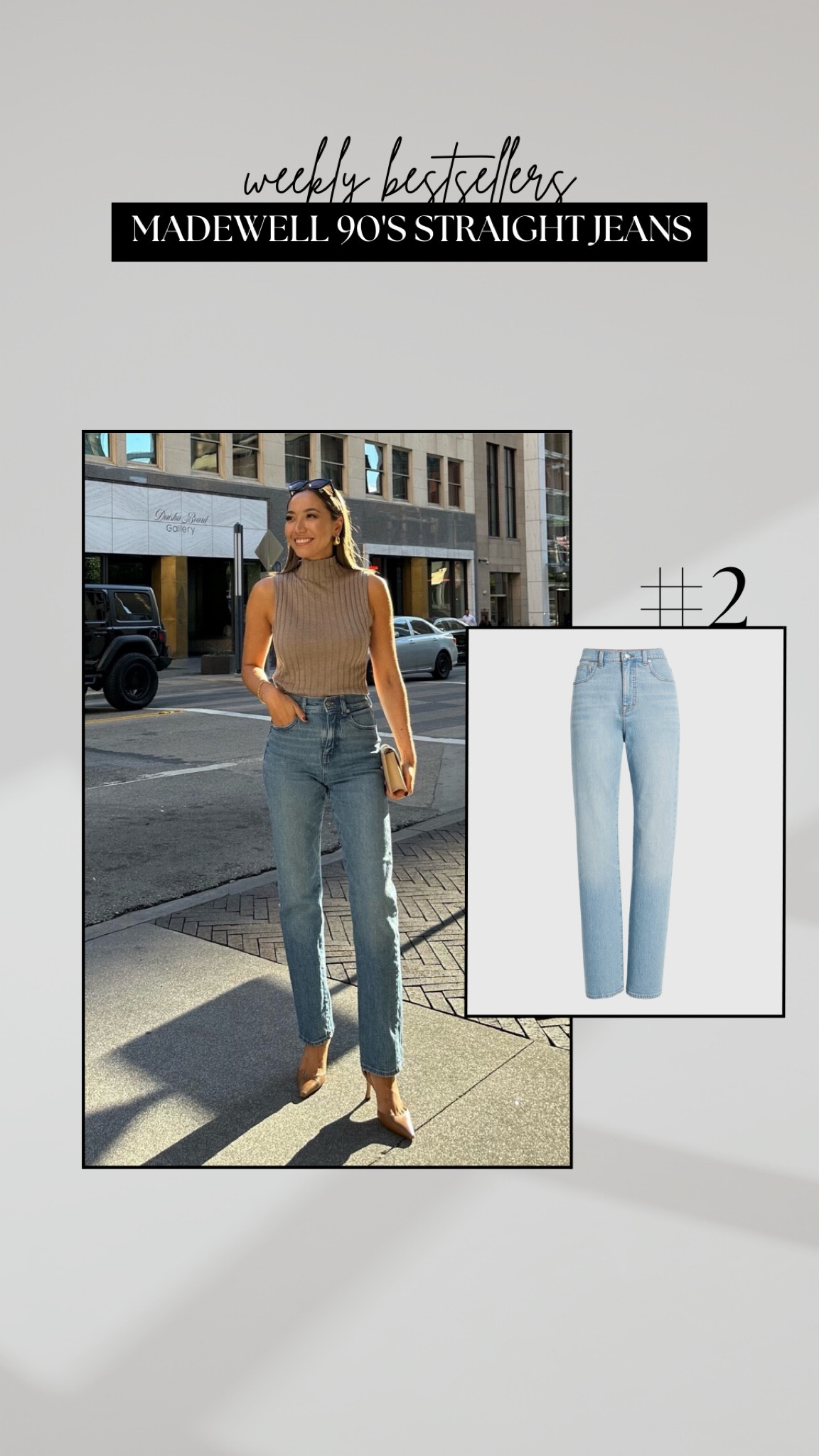 #2 bestseller - Madewell 90s jeans 

• on sale for under $85 at Nordstrom 
• I’m wearing an old wash, but these ones at Nordstrom are very similar 

Nordstrom anniversary sale / Madewell / jeans / classic style 

#LTKxNSale
