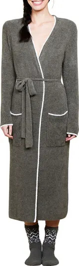 Barefoot Dreams® CozyChic™ Lite® Contrast Stripe Ribbed Robe | Nordstromrack | Nordstrom Rack