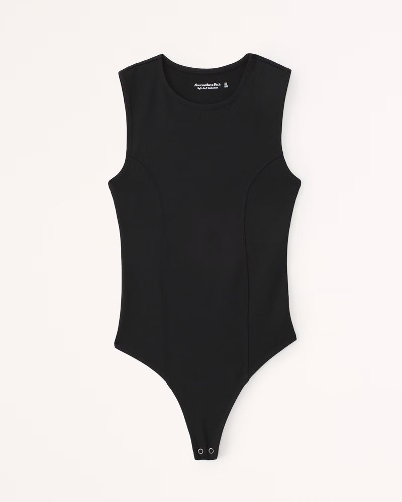 Double-Layered Seamless Fabric Crew Tank Bodysuit | Abercrombie & Fitch (US)