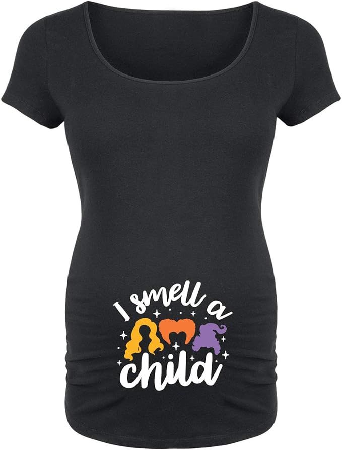 Bloom Maternity - I Smell A Child - Maternity Scoop Neck T-Shirt | Amazon (US)