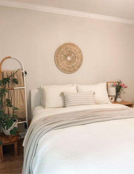 light and airy bedroom , ready for spring and summer 