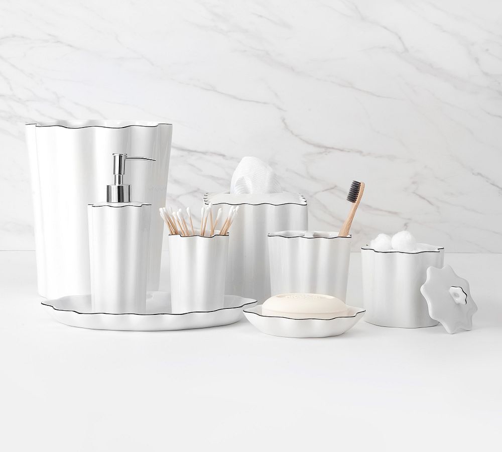 Odille Porcelain Bathroom Accessories | Pottery Barn (US)