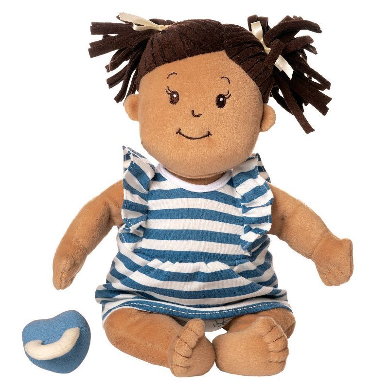 Manhattan Toy Baby Stella Beige with Brown Hair 15" Soft First Baby Doll | Target