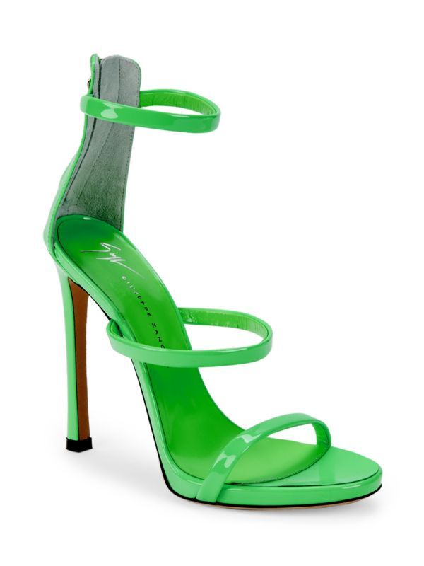 Vernice Leather Stiletto Heel Sandals | Saks Fifth Avenue OFF 5TH