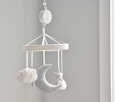 Skye Moon & Stars Musical Crib Mobile | Pottery Barn Kids