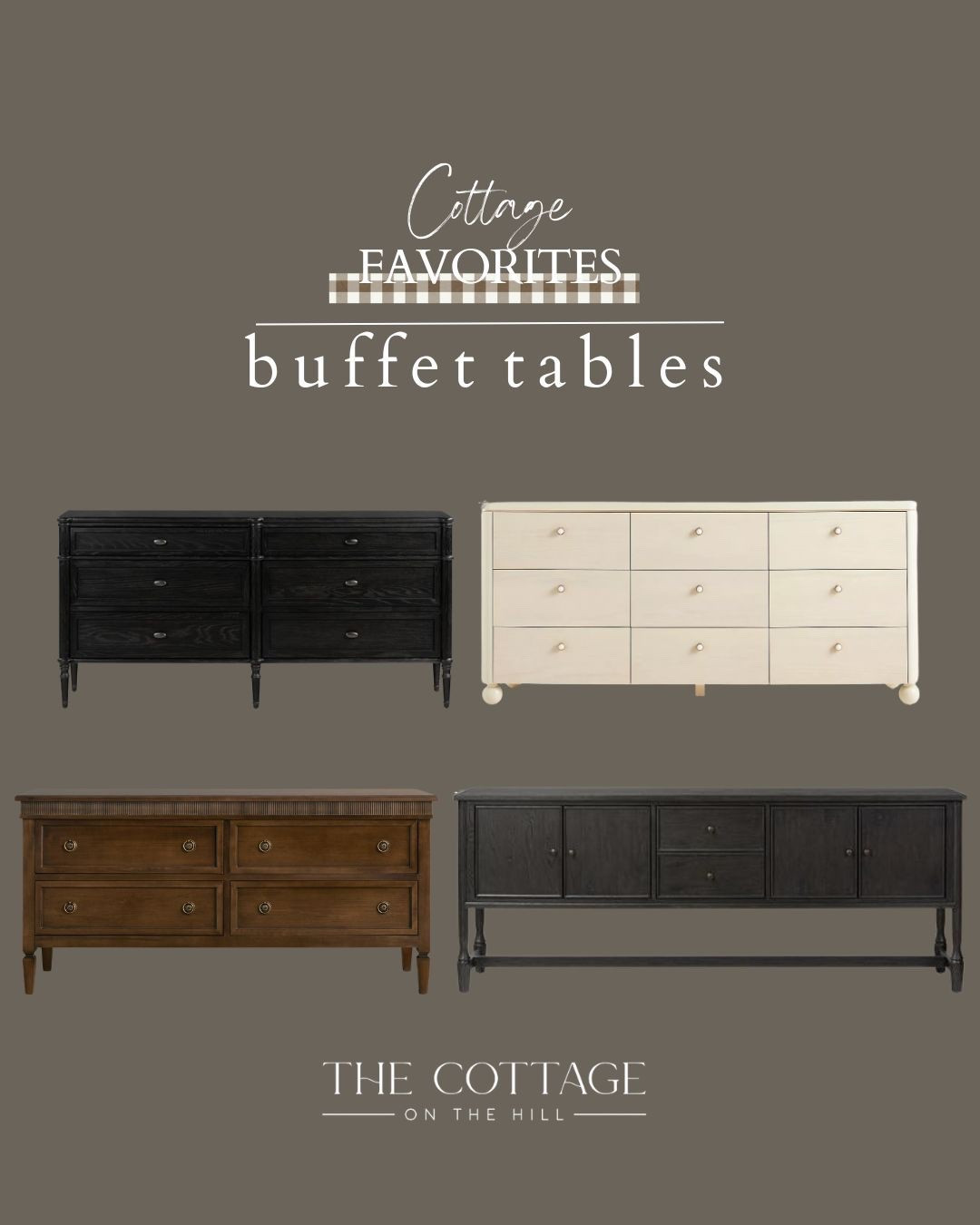 Buffet tables, dressers, sideboards, consoles 

#LTKstorytime #LTKHome #LTKSeasonal