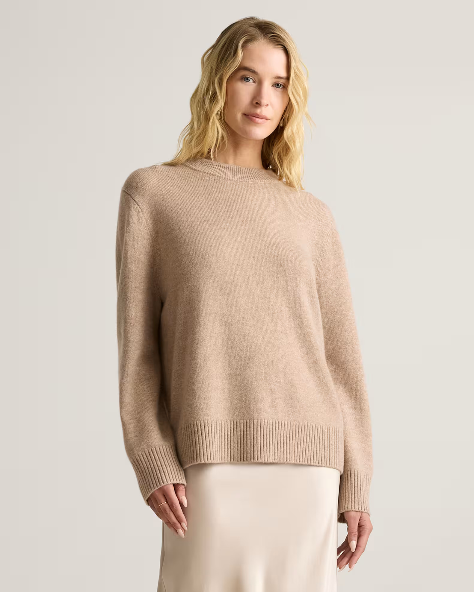 Mongolian Cashmere Oversized Crewneck Sweater | Quince