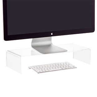 Luxe Acrylic™ Monitor Stand Clear | The Container Store