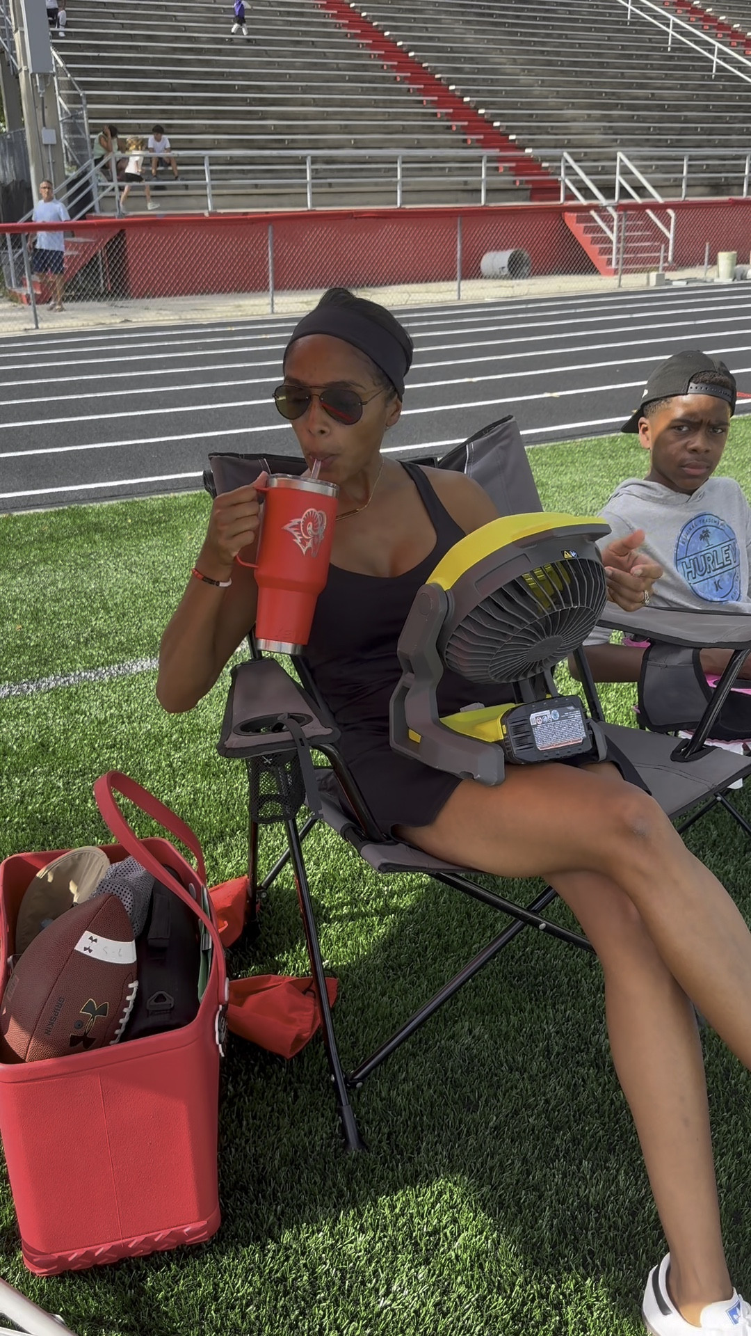 Football Team mom practice set up, in this Florida heat 🥵 everything linked are the exact items 👏🏽  

#LTKActive #LTKSeasonal #LTKfamily