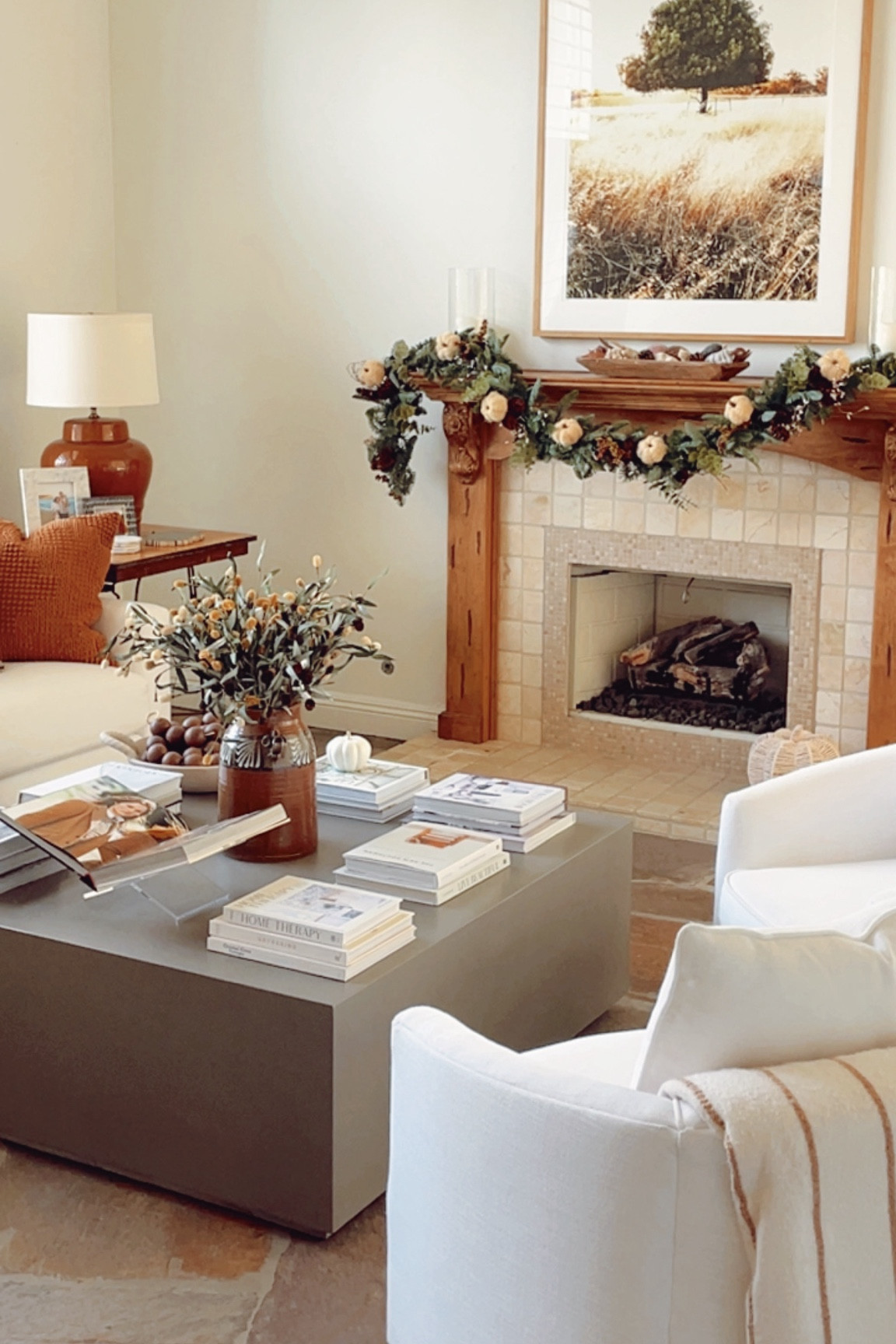 Fall living room decor

#coffeetable #swivelchair #garland

#LTKHome #LTKHoliday #LTKSeasonal