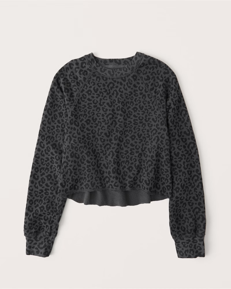 Cropped Cutoff Crew Sweatshirt | Abercrombie & Fitch (US)