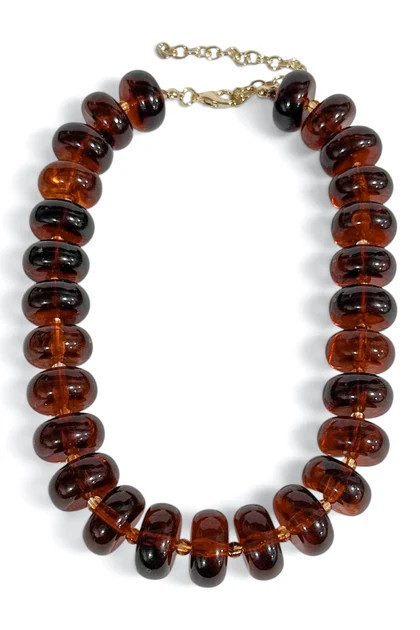 Cleo Tortoise Beaded Statement Necklace | The Willow Tree