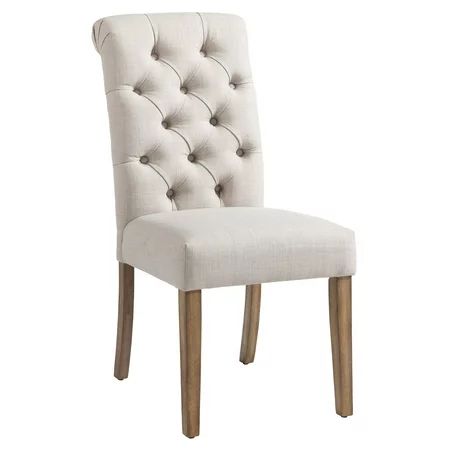 !nspire Button Tufted Rolled Top Dining Side Chair - Set of 2 | Walmart (US)