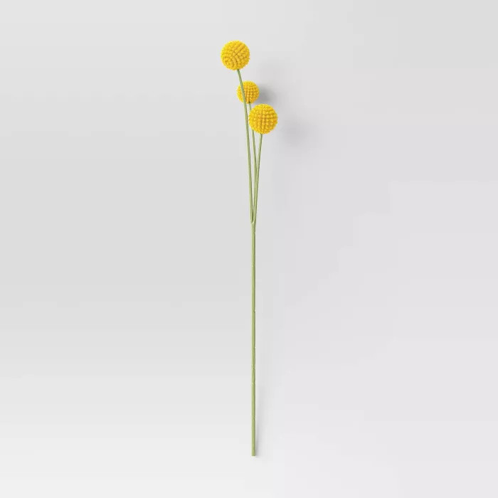 28" Artificial Berry Ball Stem Yellow - Threshold™ | Target
