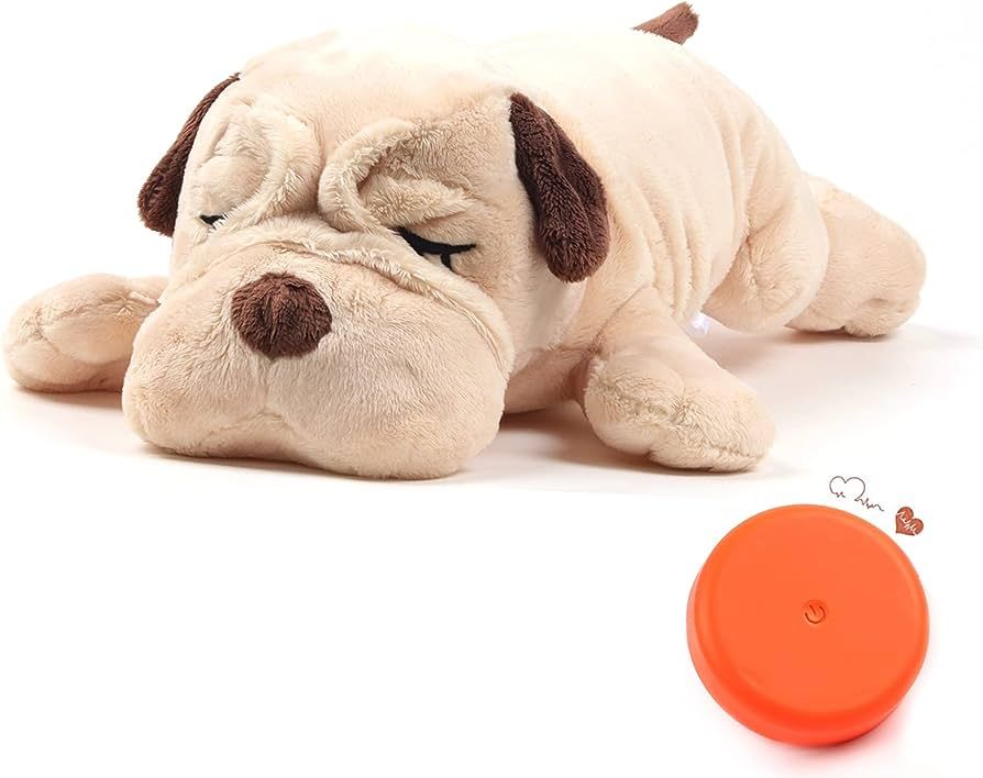 Dog Heartbeat Toy,Puppy Separation Anxiety Toy, Puppy Behavioral Training Aid for Dog Sleep Aid P... | Amazon (US)