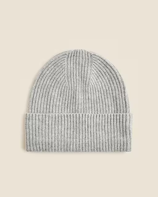 Ribbed cashmere beanie | J. Crew US