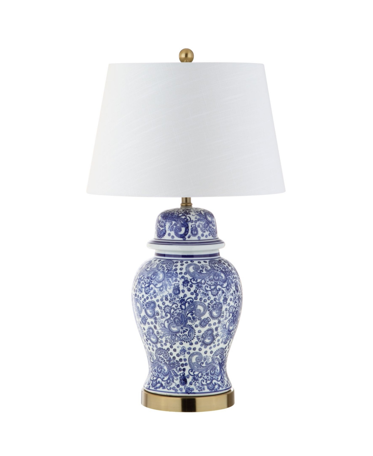 Jonathan Y Ellis Led Table Lamp - Blue, White | Macy's