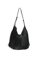 FRINGED SHOULDER BAG - Black - ONE SIZE ONLY | Zara US