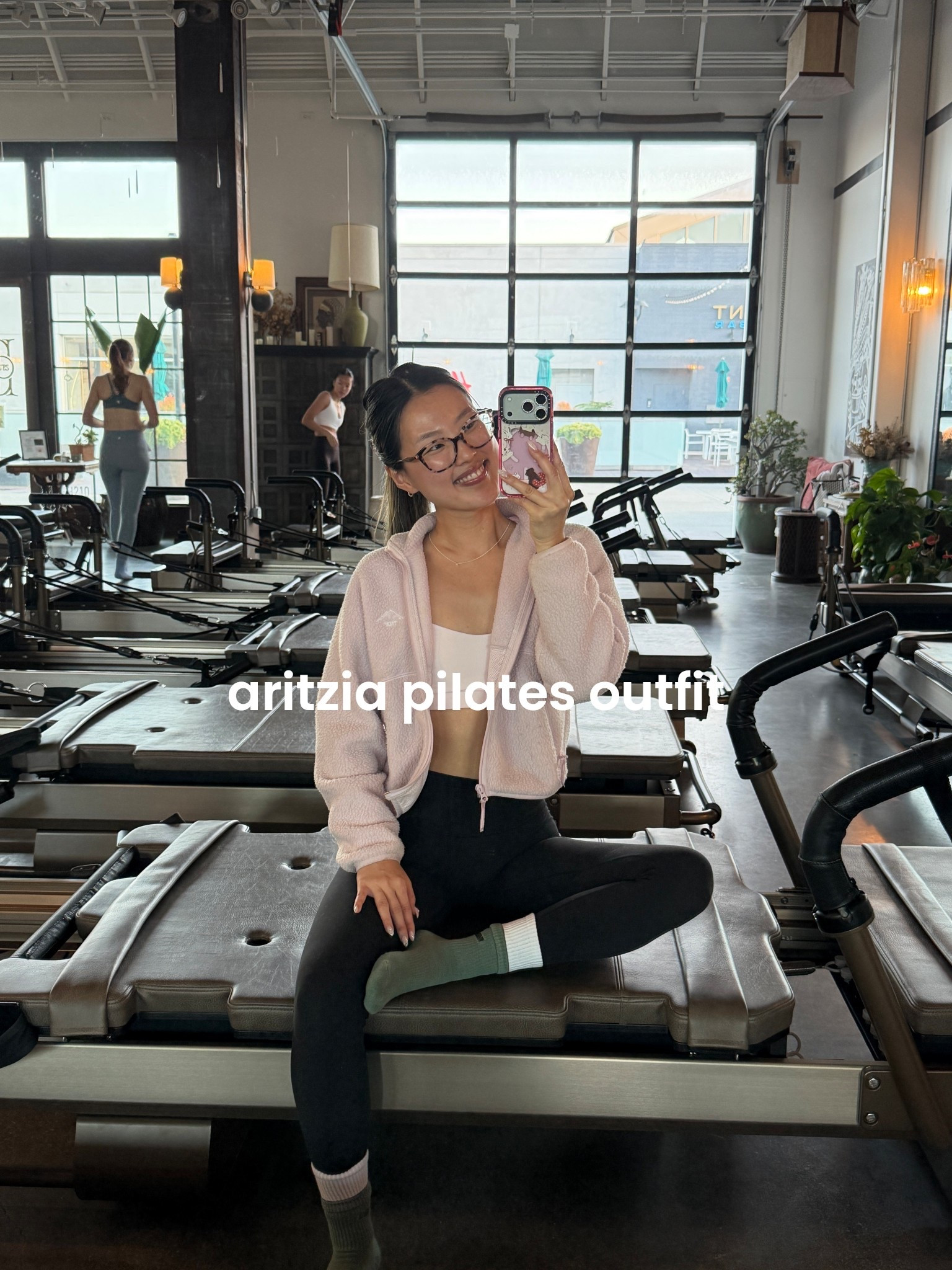 aritzia pilates outfit! 

wearing an XS in the jacket, 4 in the bra from lululemon, and 0 in the golden butter leggings. THE SOFTEST LEGGINGS I OWN! 

pilates outfit, pilates workout set,
aritzia outfit, aritzia golden workout set, pink pilates outfit, pink pilates workout set

#LTKootd #LTKfitnessgoals