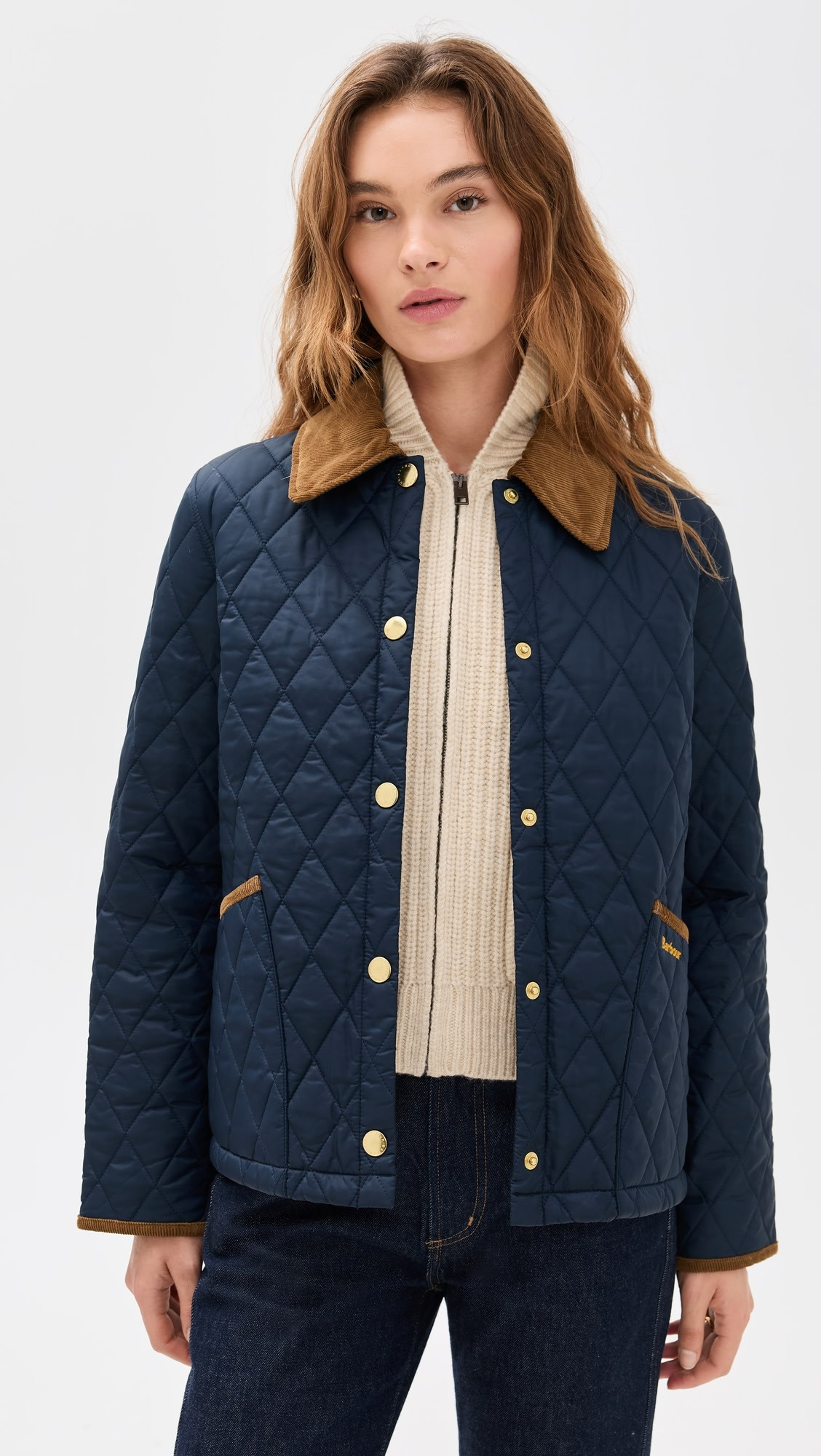 Icons Cropped Liddesdale Quilted Barn Jacket | Shopbop
