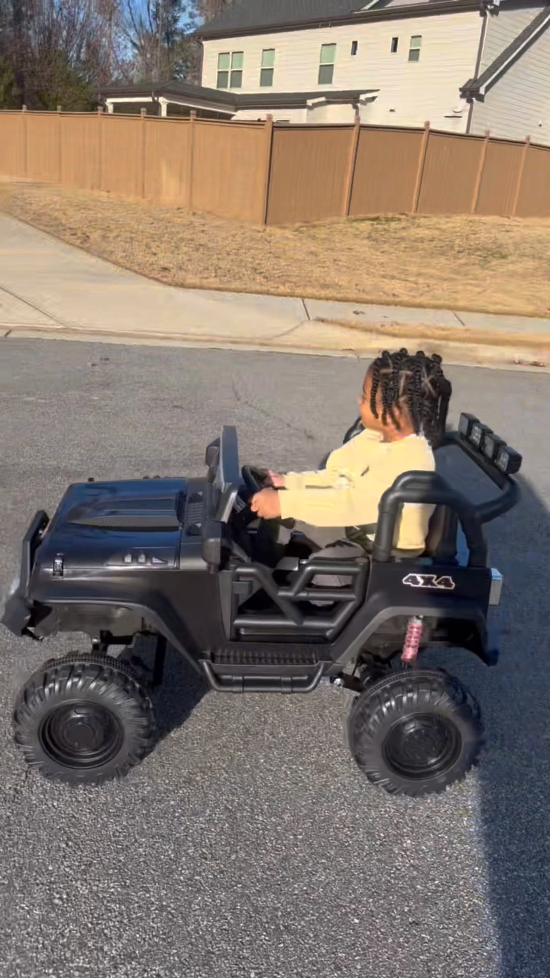 You can catch my baby rolling outside this spring in his jeep. 

This is a 2 seater and goes surprisingly fast. 

And to answer your question, yes he is driving it by himself. Not bad right? It does have a remote control for the littles who need help steering. 

#LTKKids #LTKFamily #LTKHome