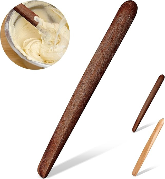 11 Inch Wooden Sourdough Bread Mixing Stir Stick Spurtle Wooden Sourdough Bread Making Tools Padd... | Amazon (US)
