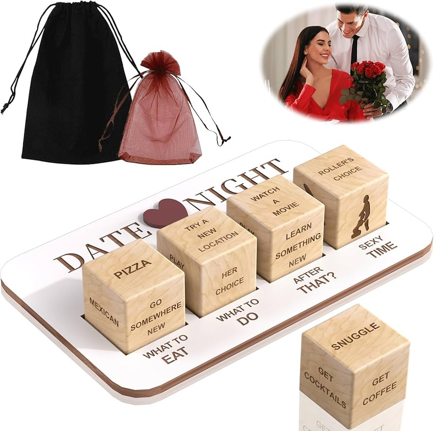 Date Night Dice Couples Gift Ideas, Decision Dice, Valentine's Day Gifts for Girlfriend or Boyfri... | Amazon (US)