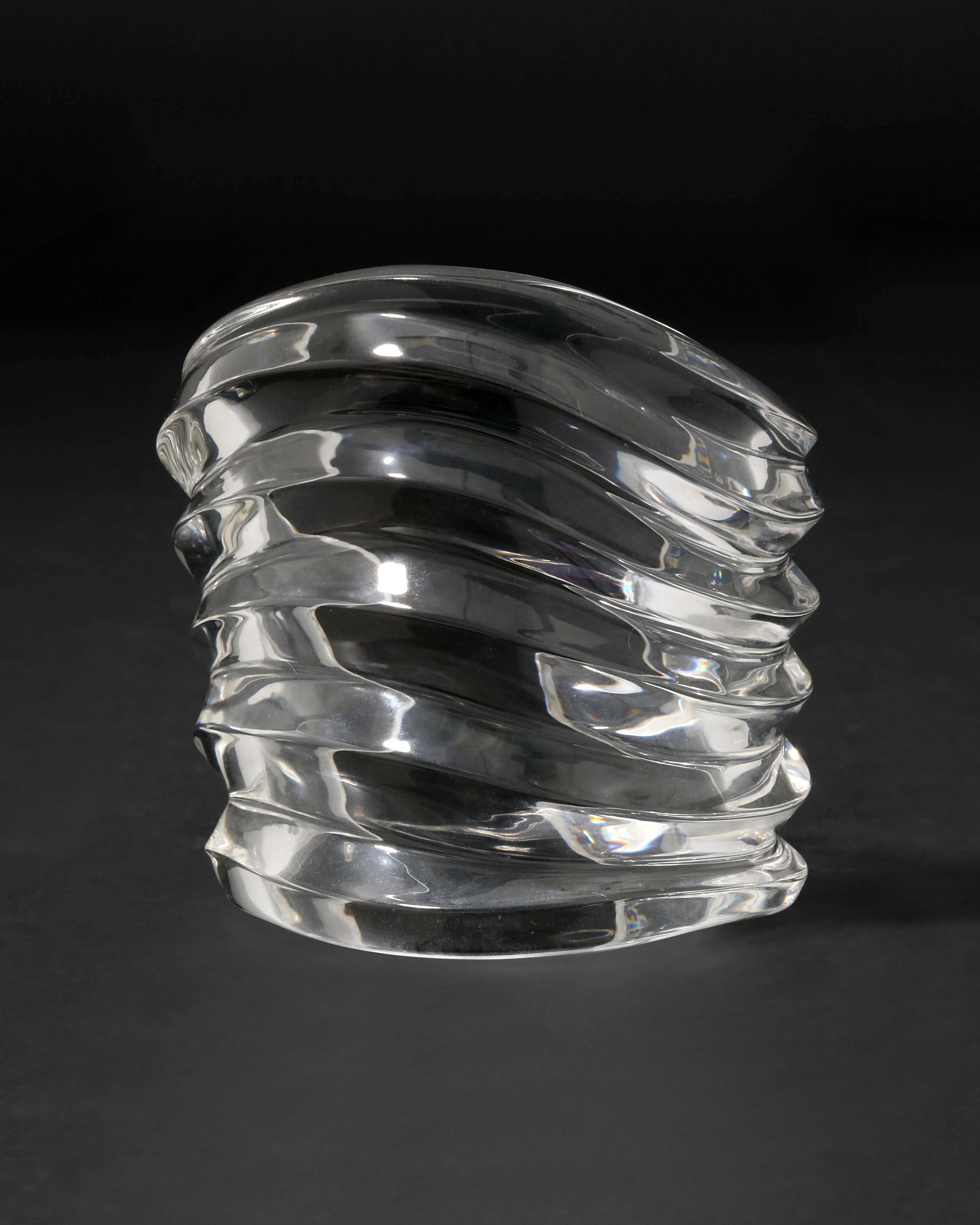 Clear Liquid Lucite Wide Ripple Cuff | Sculptural Cuff Bracelet | Alexis Bittar
