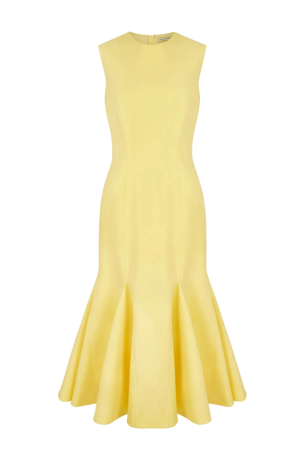 Seema Dress in Lemon Summer Wool | Over The Moon