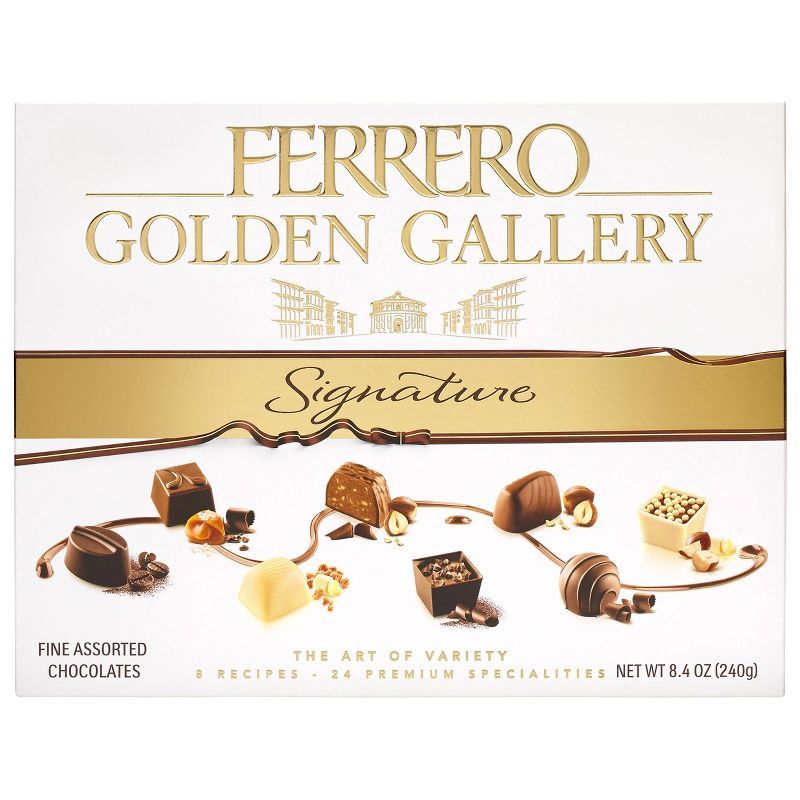 Ferrero Rocher Golden Gallery Chocolate Gift Box - 8.4oz/24ct | Target