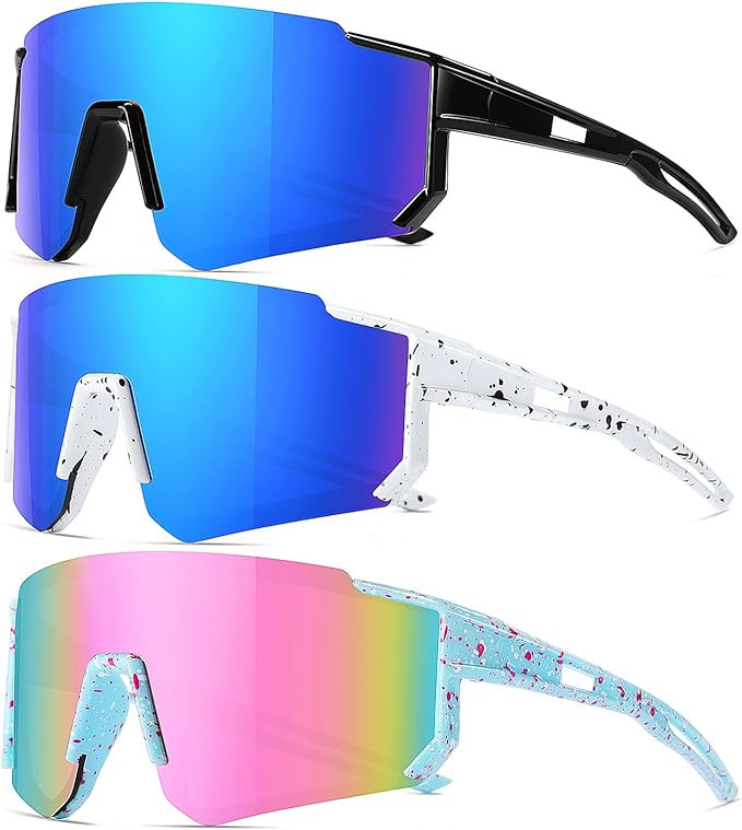 Youth Baseball Sunglasses for Boys Girls Age 6-12 Softball Cycling Sports Sunglasses for Kids Lig... | Amazon (US)