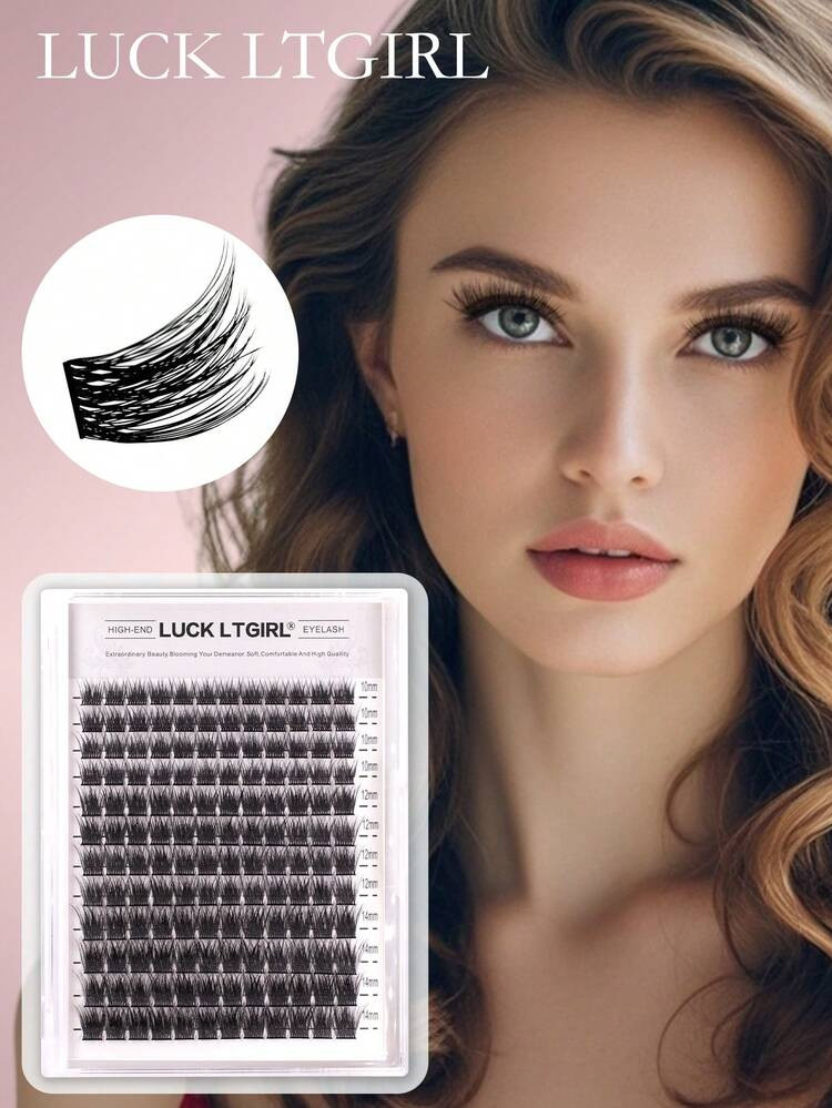 1 Box 12 Reihen 144 Büschel C D Lockig Neue Heißschmelz Naturfaser Lang Falsche Wimpern, Geeignet Für Party, Make-Up, Veranstaltungen | SHEIN
