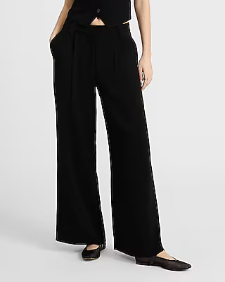 High Waisted Relaxed Trouser | Express