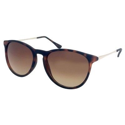 Women's Round Sunglasses - Brown | Target