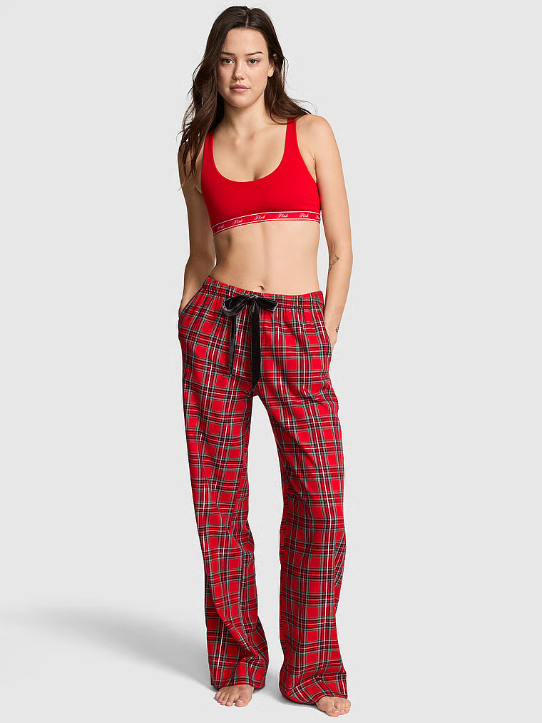 Buy Flannel Sleep Pants, Bright Vermillion Dogs - Order Pajama Bottoms online - PINK US | Victoria's Secret (US / CA )