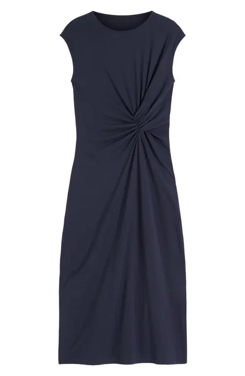 Boden Delilah Twist Midi Dress in Navy at Nordstrom, Size 4 | Nordstrom