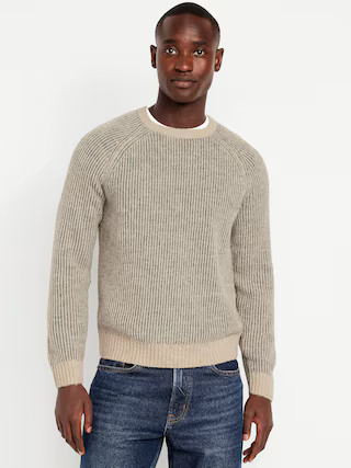 Wool-Blend Crew-Neck Sweater | Old Navy (US)