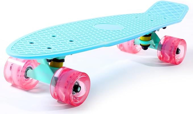 Cruiser Skateboard for Kids Ages 6-12 Completed Skateboards for Girls Boys Beginners, Gift Idea M... | Amazon (US)