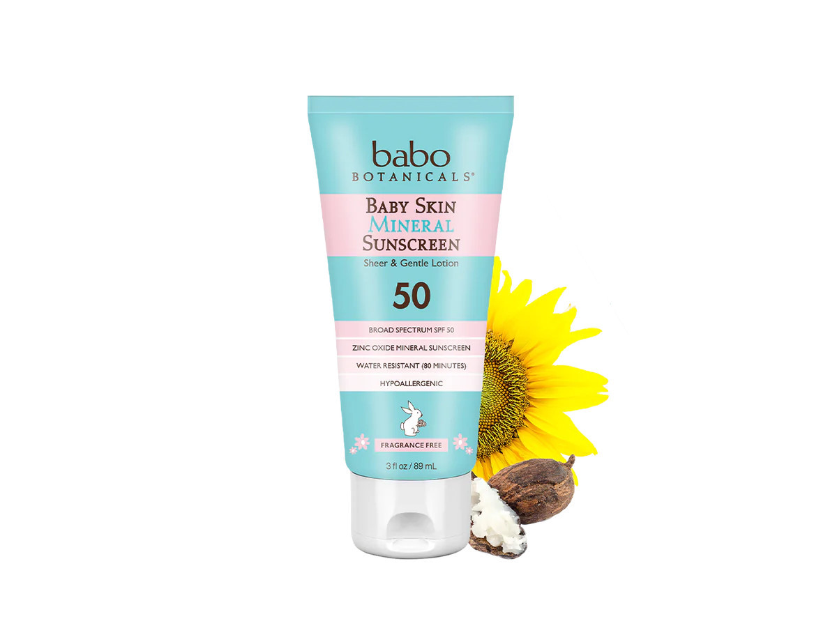 Sensitive Baby Mineral Sunscreen Lotion SPF50 | Babo Botanicals