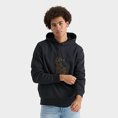 Polo Ralph Lauren Men's Camo Big Pony Double-Knit Hoodie in Black Size: Small | JD Sports (US)