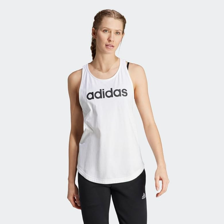 adidas Women's Essentials Loose Logo Tank Top | Amazon (US)