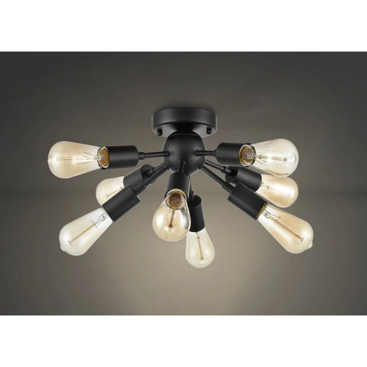Seekonk 8 - Light 13.77'' Sputnik Sphere Flush Mount | Wayfair North America
