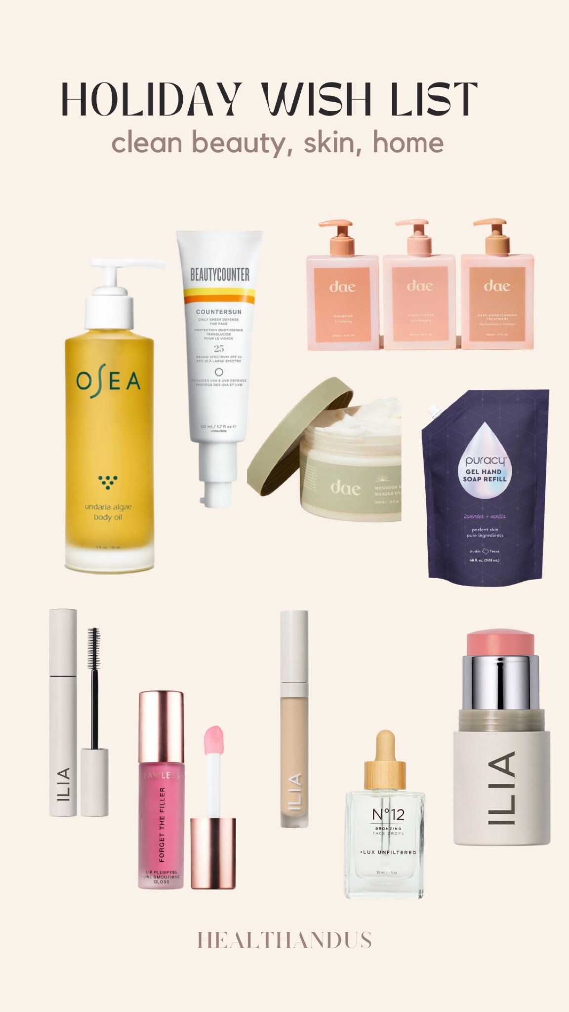 All my favorite things! Clean beauty, skin & hair.

#LTKunder100 #LTKbeauty #LTKGiftGuide