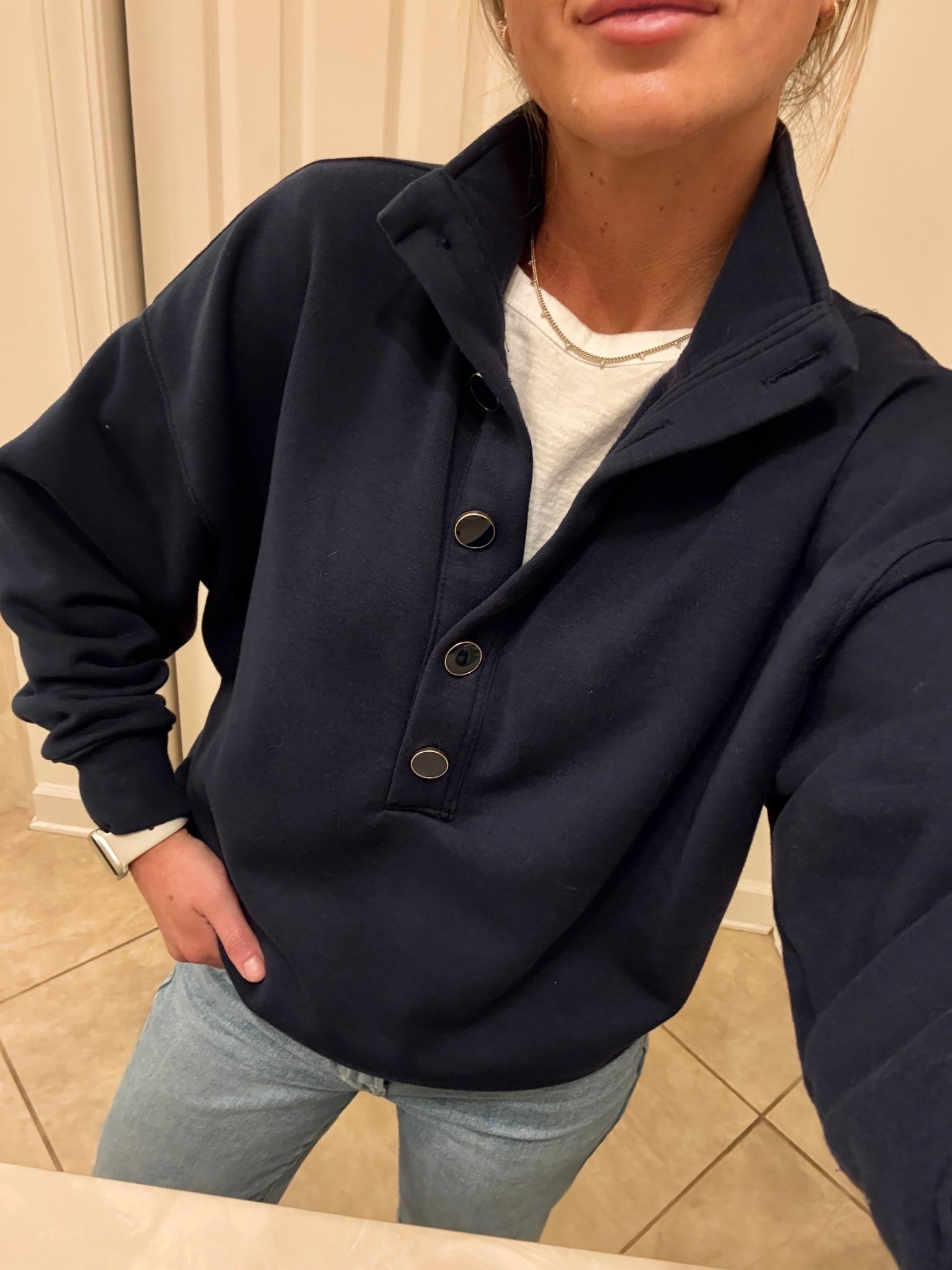 Loving this pullover from Walmart. So soft. Wearing an XS! 

#LTKootd #LTKWorkwear #LTKFindsUnder50