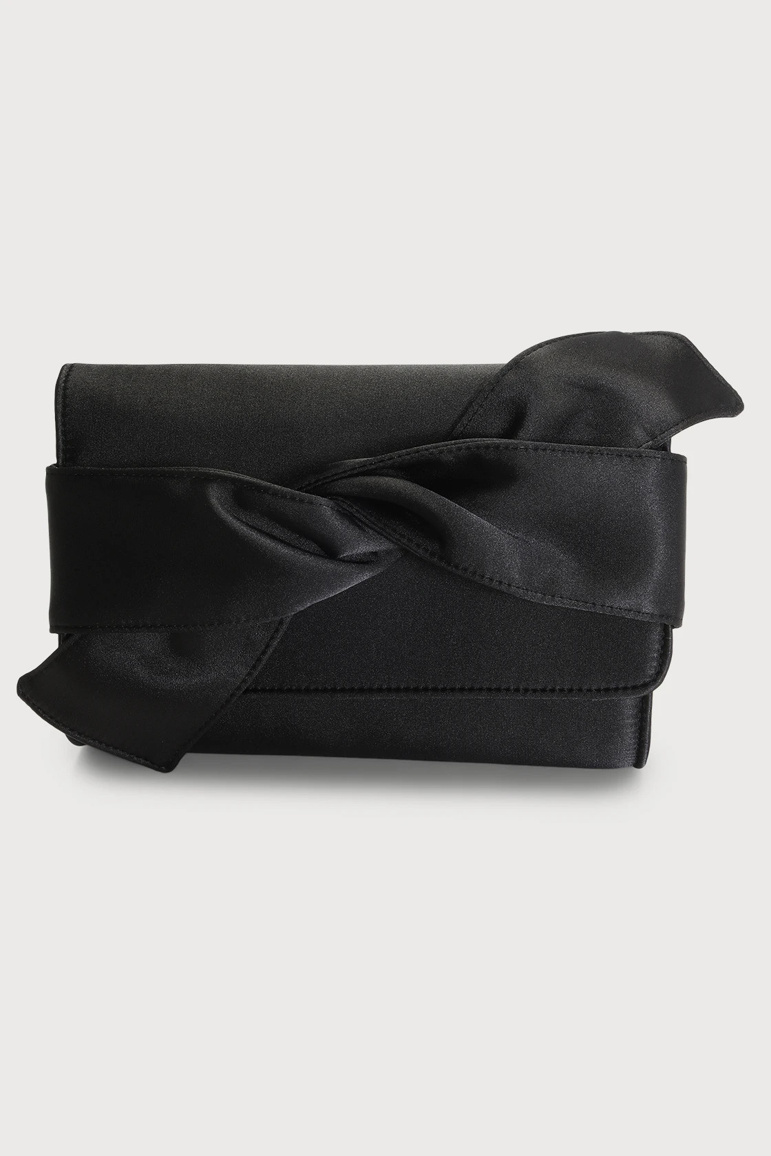 Never Been So Chic Black Satin Knotted Clutch | Lulus